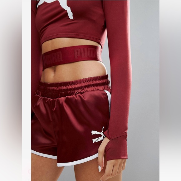Puma Burgundy crop top - XS - Picture 6 of 13